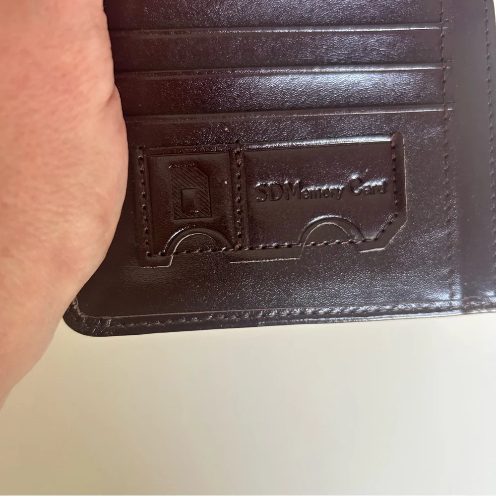 Ciephia RFID blocking genuine leather bi fold wallet brown